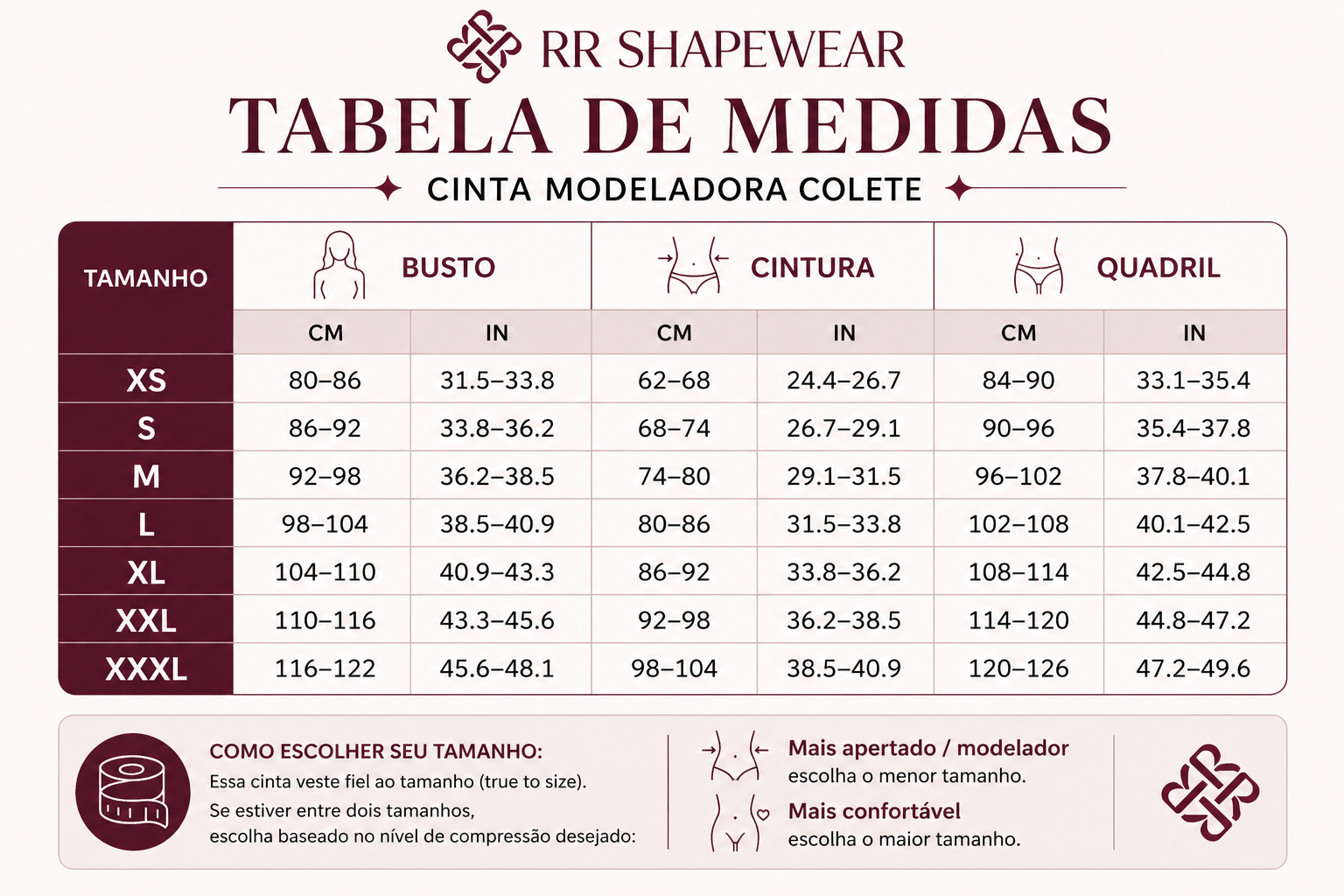 Colete Modelador RR Sculpt com Zíper Frontal