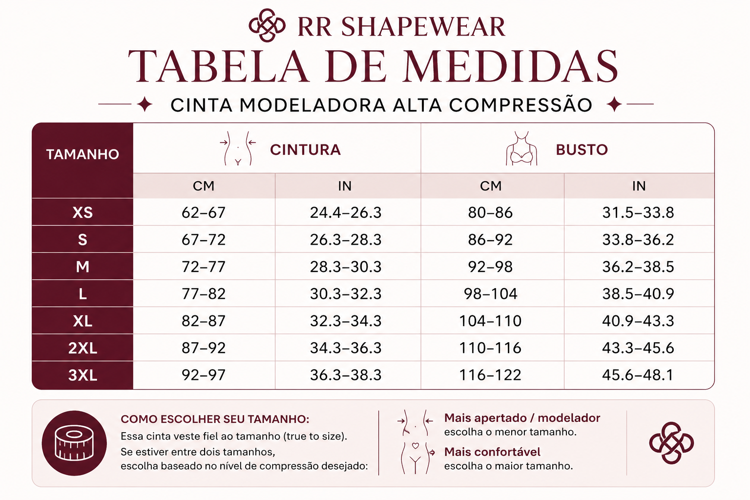 Cinta Modeladora Alta Compressão